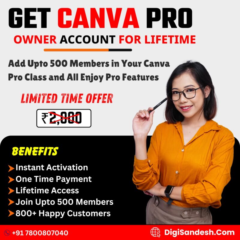 Canva Pro Reseller Account for 500 Users with Guaranteed Earnings