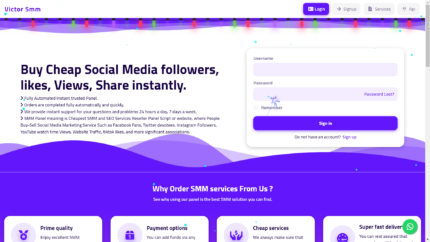 QuickPanel SMM Panel Script Dashboard with Advanced Features