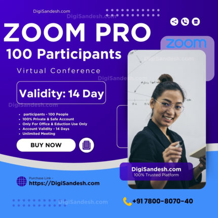 Zoom Pro 14 Days for 100 Participants