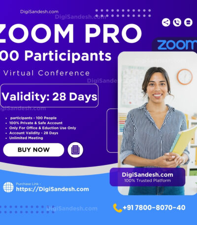 Zoom Pro 1 Month for 100 Participants