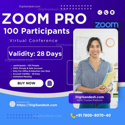 Zoom Pro 1 Month for 100 Participants